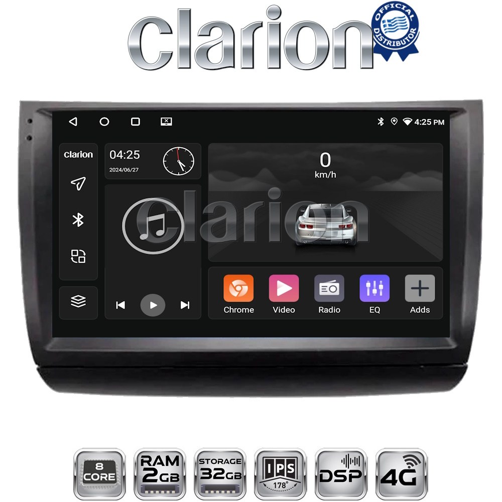 CLARION GL71481 Οθόνη OEM Multimedia Αυτοκινήτου για Toyota Prius 2002 > 2009 (CarPlay/AndroidAuto/BT/GPS/WIFI/GPRS)