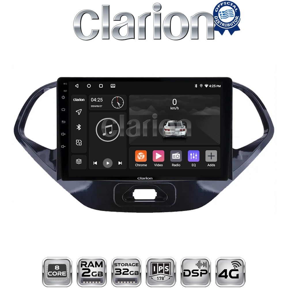 CLARION GL71499 Οθόνη OEM Multimedia Αυτοκινήτου για Ford KA 2016 > (CarPlay/AndroidAuto/BT/GPS/WIFI/GPRS)