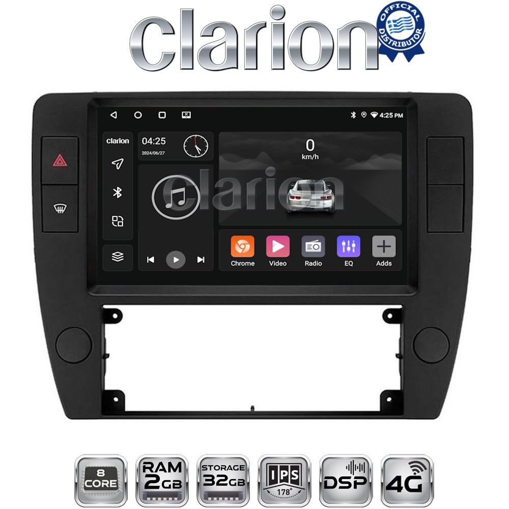 CLARION GL71501 Οθόνη OEM Multimedia Αυτοκινήτου για VW Passat 2000 > 2005 (CarPlay/AndroidAuto/BT/GPS/WIFI/GPRS)
