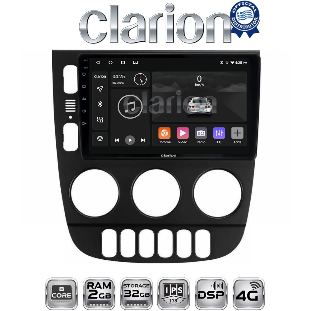 CLARION GL71505 Οθόνη OEM Multimedia Αυτοκινήτου για Mercedes ML 1998 > 2005 (CarPlay/AndroidAuto/BT/GPS/WIFI/GPRS)