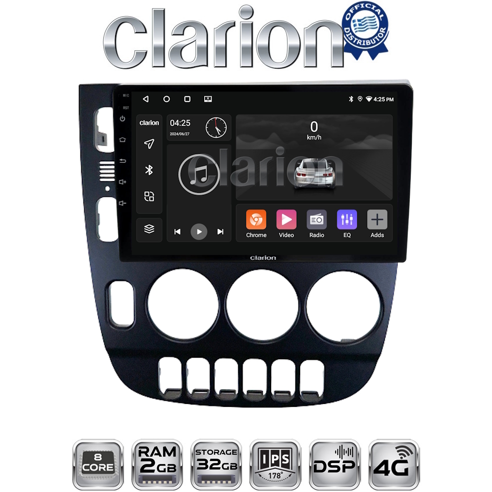CLARION GL71506 Οθόνη OEM Multimedia Αυτοκινήτου για Mercedes ML W163 1998 > 2002 (CarPlay/AndroidAuto/BT/GPS/WIFI/GPRS)