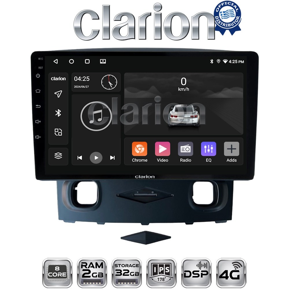 CLARION GL71553 Οθόνη OEM Multimedia Αυτοκινήτου για Ford Kuga 2008 > 2013 (CarPlay/AndroidAuto/BT/GPS/WIFI/GPRS)