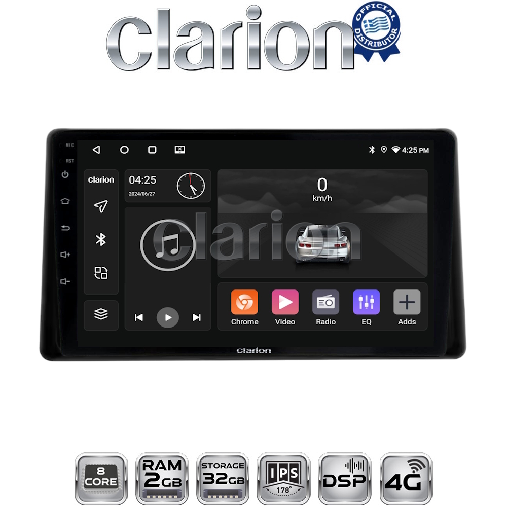 CLARION GL71580 Οθόνη OEM Multimedia Αυτοκινήτου για Toyota Raize 2020 > (CarPlay/AndroidAuto/BT/GPS/WIFI/GPRS)