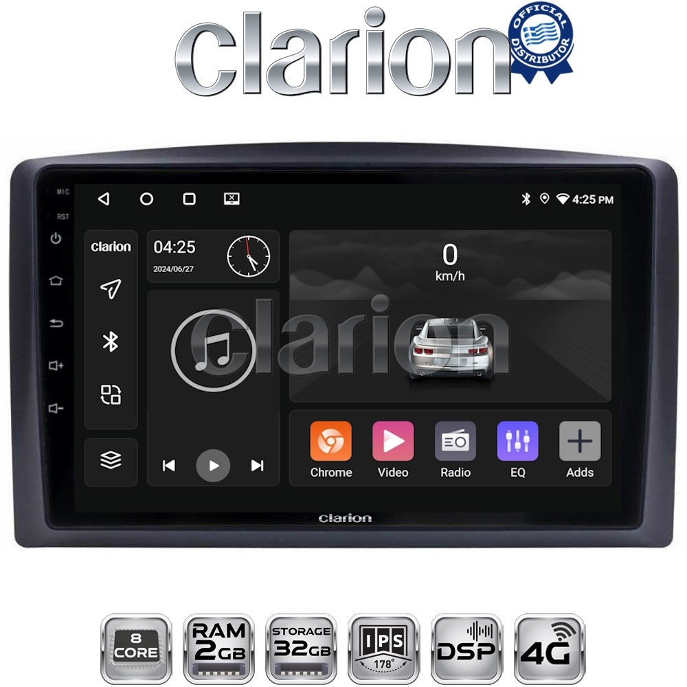 CLARION GL71665 Οθόνη OEM Multimedia Αυτοκινήτου για Mercedes Vito 2015 > (CarPlay/AndroidAuto/BT/GPS/WIFI/GPRS)