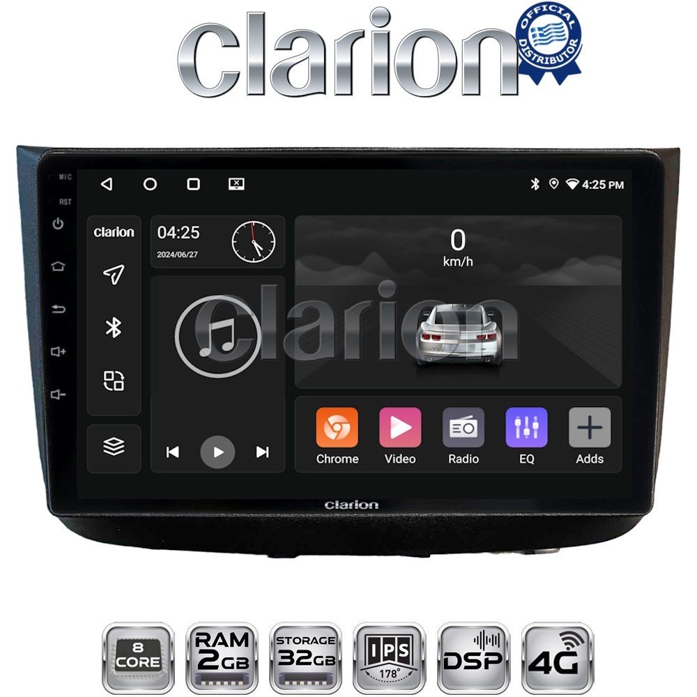 CLARION GL71667 Οθόνη OEM Multimedia Αυτοκινήτου για Mercedes Vito 2003 > 2015 (CarPlay/AndroidAuto/BT/GPS/WIFI/GPRS)