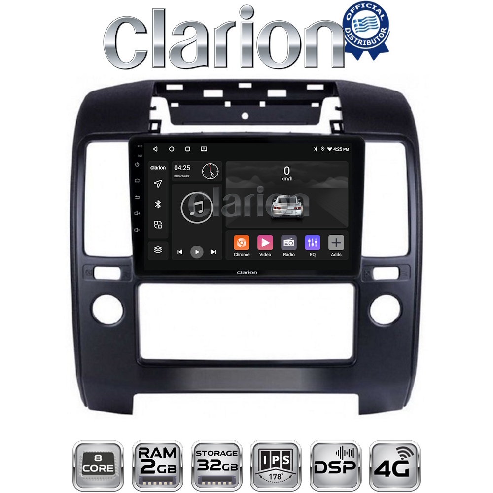 CLARION GL71684 Οθόνη OEM Multimedia Αυτοκινήτου για Nissan NV200 2009> (CarPlay/AndroidAuto/BT/GPS/WIFI/GPRS)
