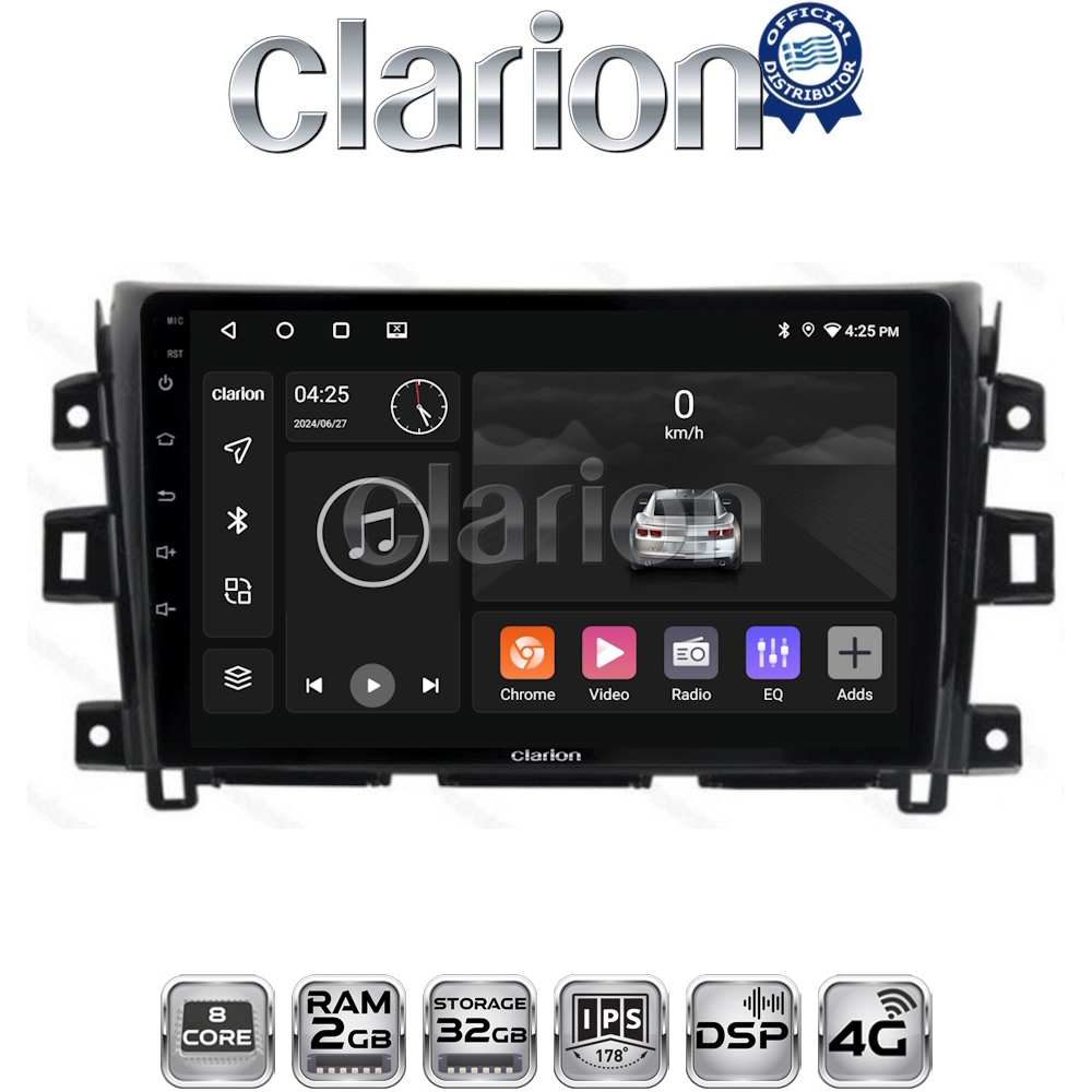 CLARION GL71716 Οθόνη OEM Multimedia Αυτοκινήτου για Nissan Navara D23 2016>   (CarPlay/AndroidAuto/BT/GPS/WIFI/GPRS)