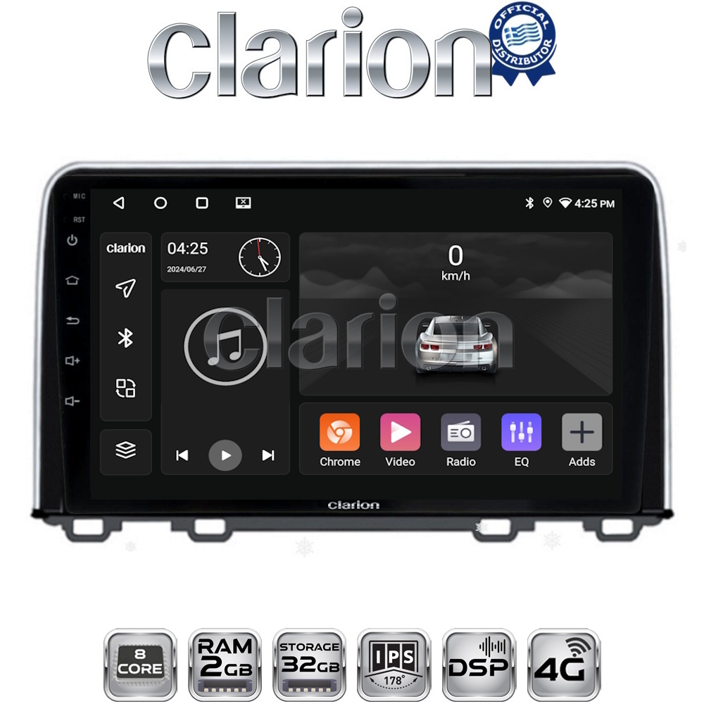 CLARION GL71813 Οθόνη OEM Multimedia Αυτοκινήτου για HONDA  CRV 2017> (CarPlay/AndroidAuto/BT/GPS/WIFI/GPRS)