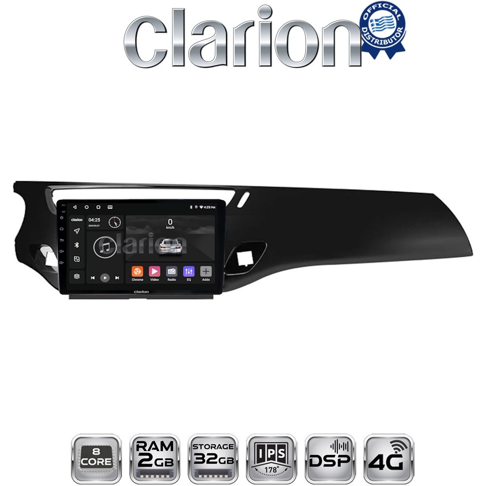 CLARION GL71940B Οθόνη OEM Multimedia Αυτοκινήτου για Citroen C3 /DS3 2009 > 2016 (CarPlay/AndroidAuto/BT/GPS/WIFI/GPRS)