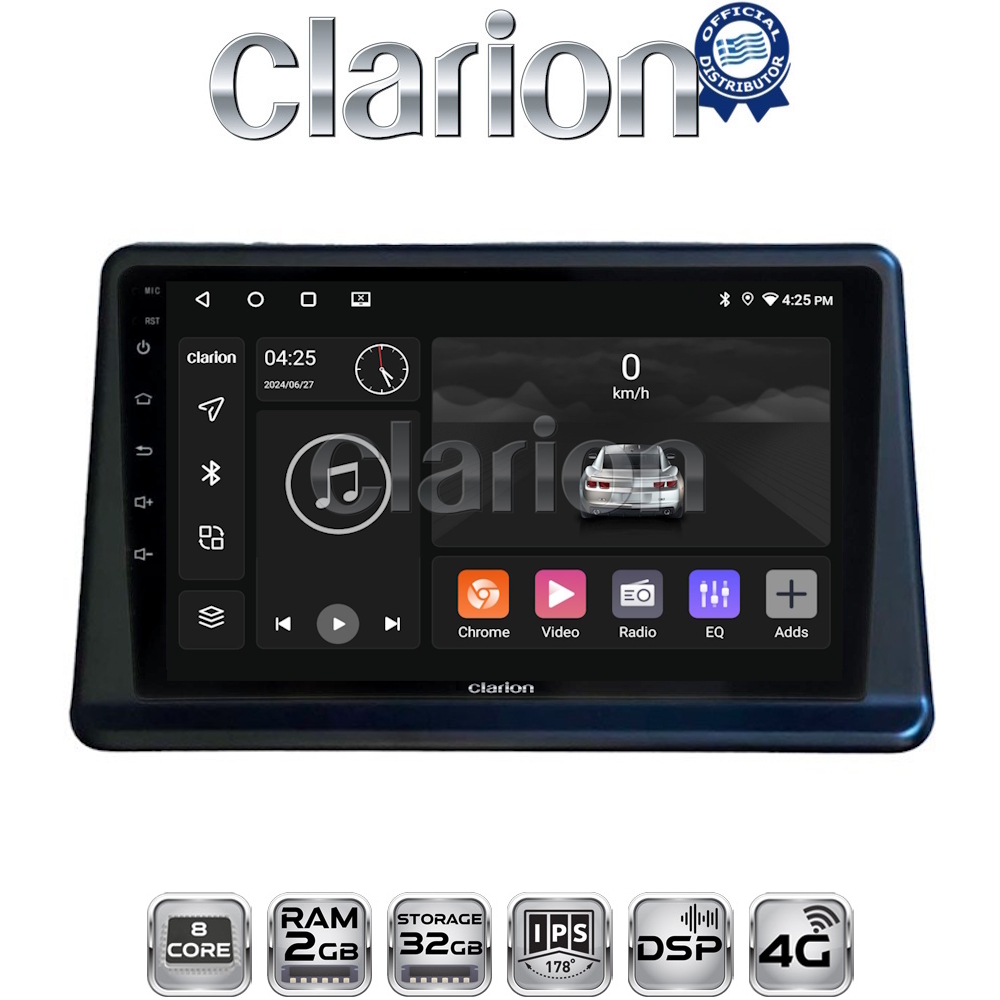 CLARION GL71998 Οθόνη OEM Multimedia Αυτοκινήτου για Mitsubishi Pajero 1996 > 2003 (CarPlay/AndroidAuto/BT/GPS/WIFI/GPRS)