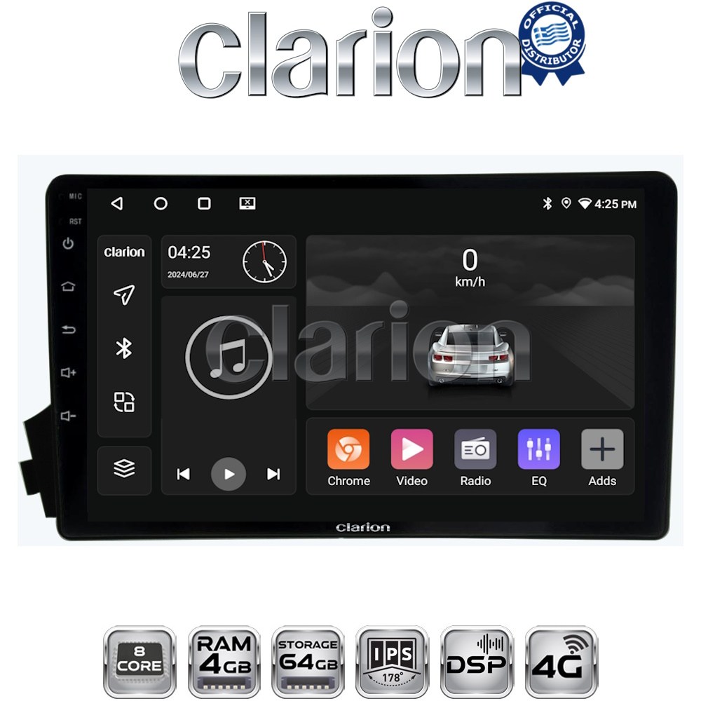 CLARION GL72015 Οθόνη OEM Multimedia Αυτοκινήτου για Ssangyong Actyon - Kyron 2006>2015 (CarPlay/AndroidAuto/BT/GPS/WIFI/GPRS)