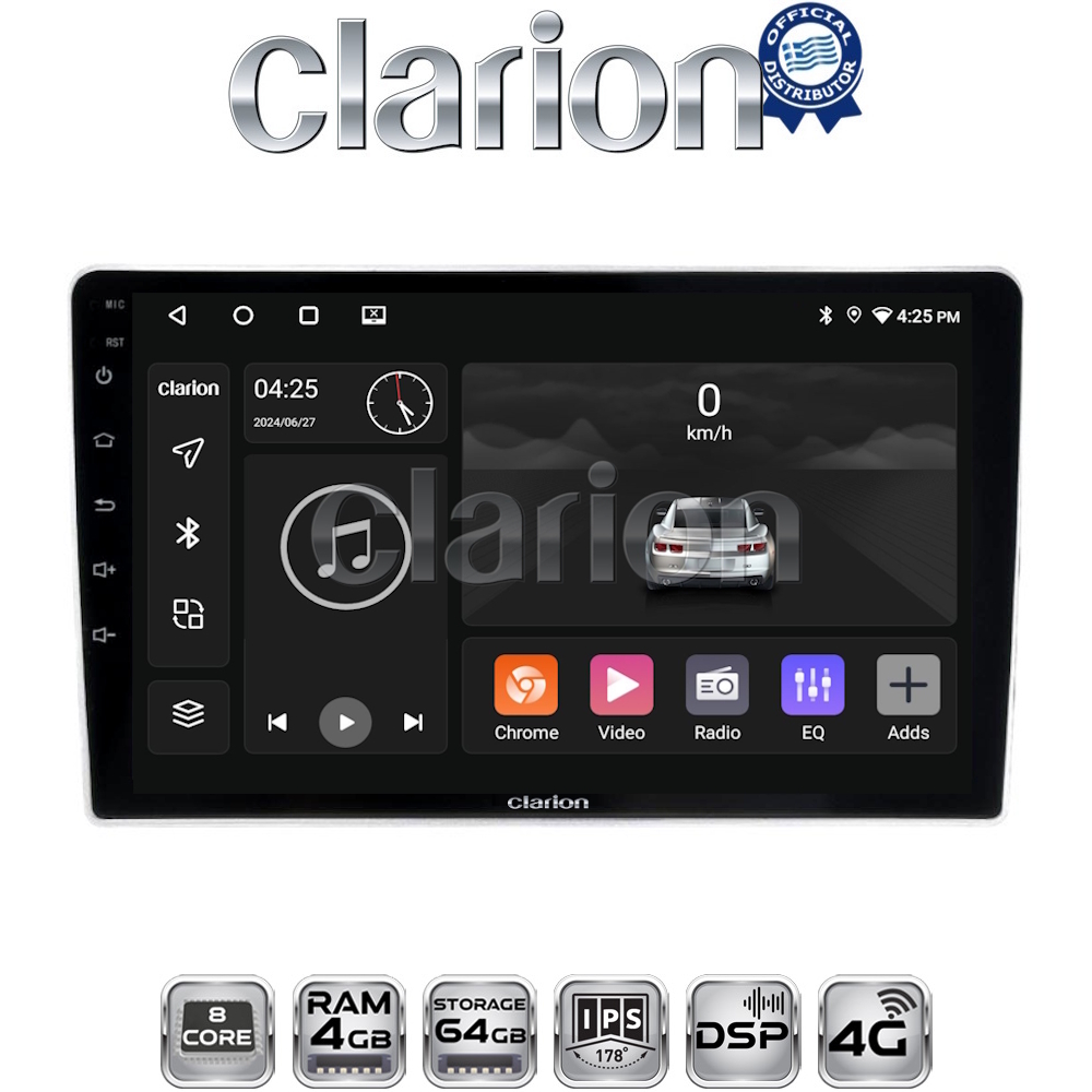 CLARION GL72023SA Οθόνη OEM Multimedia Αυτοκινήτου για Kia Sportage 2004 > 2010 (CarPlay/AndroidAuto/BT/GPS/WIFI/GPRS)