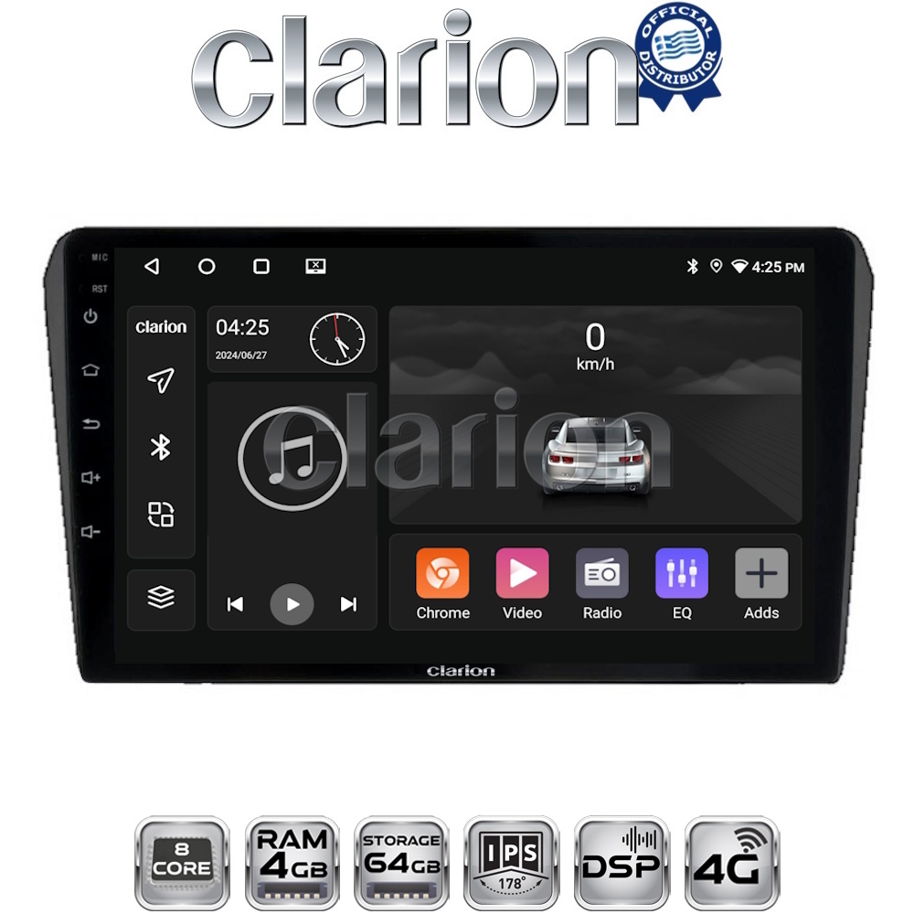 CLARION GL72025B Οθόνη OEM Multimedia Αυτοκινήτου για 0 (CarPlay/AndroidAuto/BT/GPS/WIFI/GPRS)