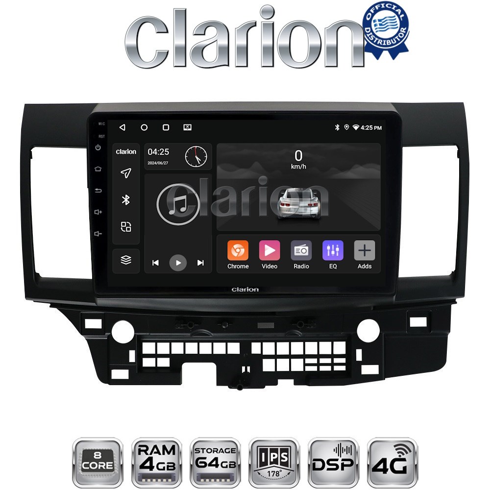 CLARION GL72037 Οθόνη OEM Multimedia Αυτοκινήτου για MITSUBISHI LANCER 2008> (CarPlay/AndroidAuto/BT/GPS/WIFI/GPRS)