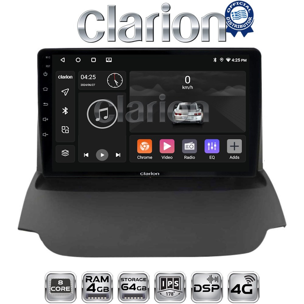 CLARION GL72039 Οθόνη OEM Multimedia Αυτοκινήτου για FORD ECOSPORT 2012>2017  (CarPlay/AndroidAuto/BT/GPS/WIFI/GPRS)