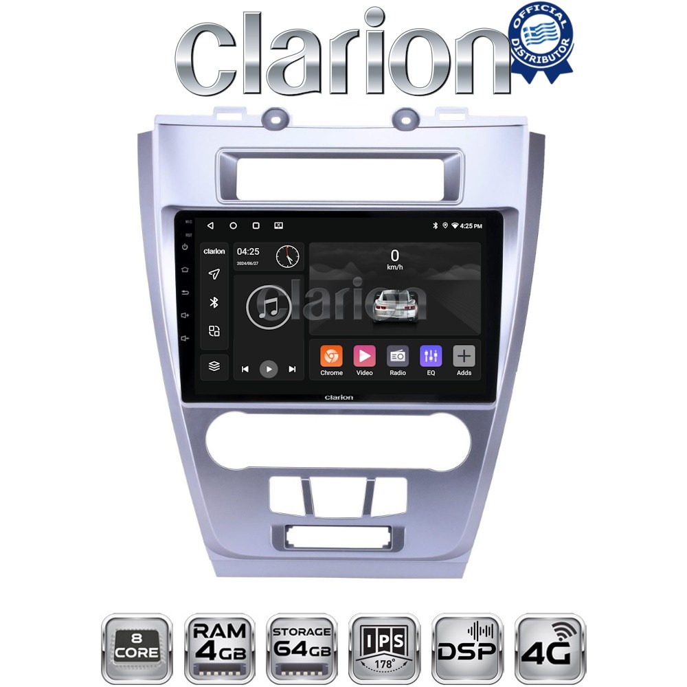 CLARION GL72047 Οθόνη OEM Multimedia Αυτοκινήτου για Ford Fusion 2012>2017 (CarPlay/AndroidAuto/BT/GPS/WIFI/GPRS)