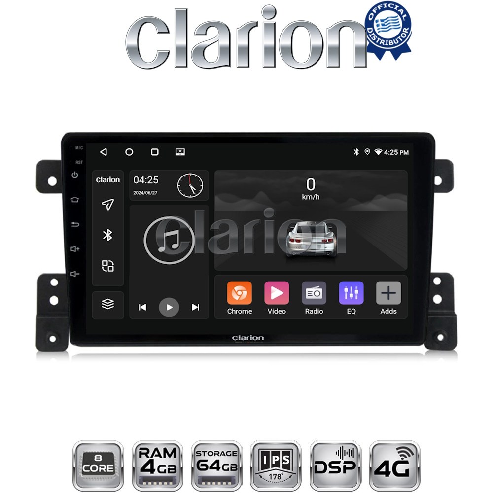 CLARION GL72053 Οθόνη OEM Multimedia Αυτοκινήτου για SUZUKI G.VITARA 2005>2015 (CarPlay/AndroidAuto/BT/GPS/WIFI/GPRS)