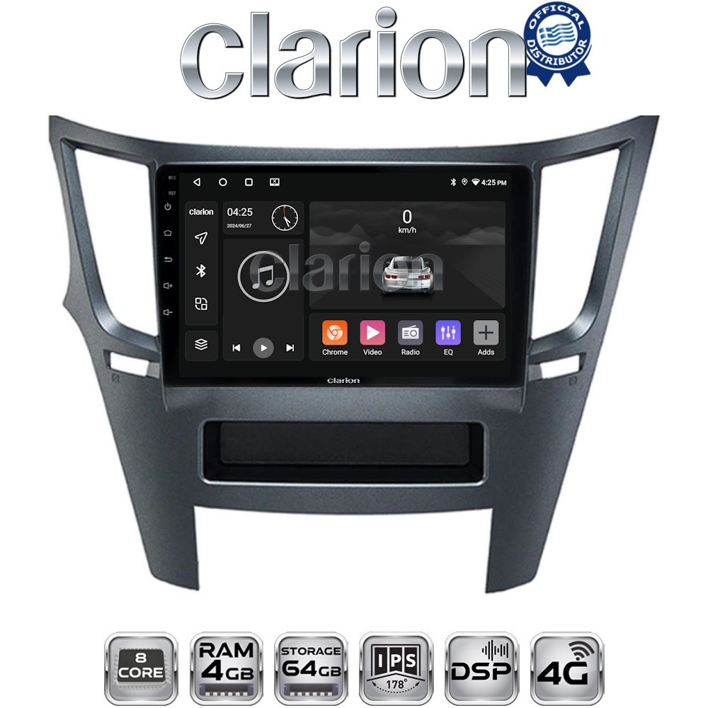 CLARION GL72061 Οθόνη OEM Multimedia Αυτοκινήτου για Subaru Legacy-Outback 2009>2013 (CarPlay/AndroidAuto/BT/GPS/WIFI/GPRS)