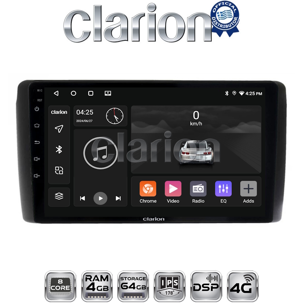 CLARION GL72070 Οθόνη OEM Multimedia Αυτοκινήτου για Nissan Leaf 2009 > 2017 (CarPlay/AndroidAuto/BT/GPS/WIFI/GPRS)