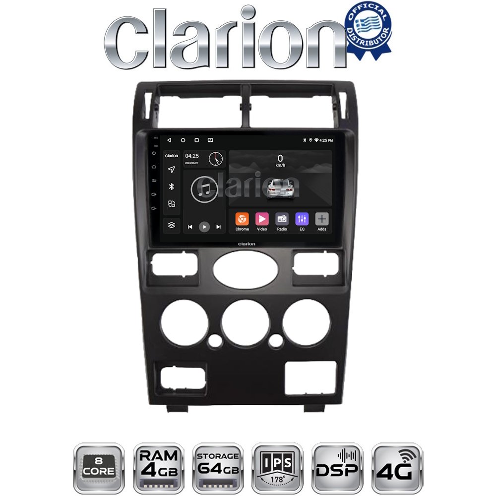 CLARION GL72105 Οθόνη OEM Multimedia Αυτοκινήτου για Ford Mondeo 2003 > 2006 (CarPlay/AndroidAuto/BT/GPS/WIFI/GPRS)