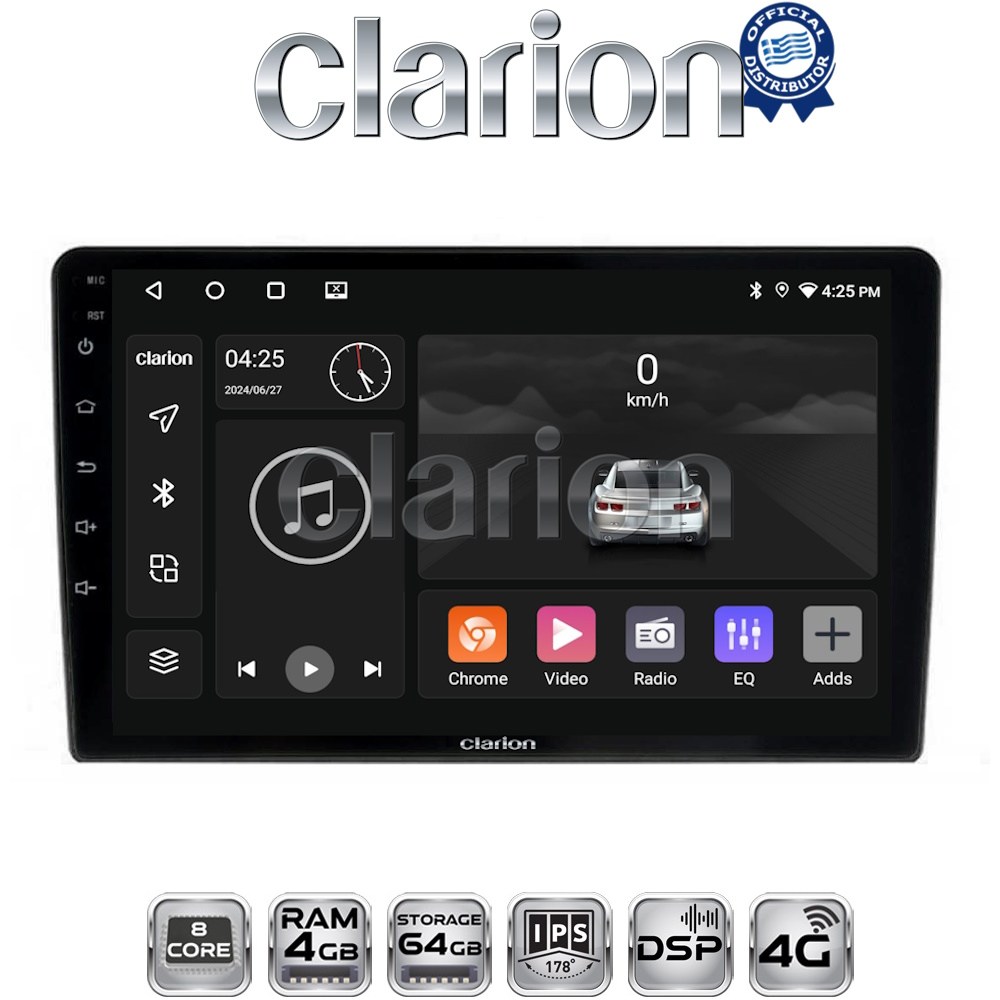 CLARION GL72121 Οθόνη OEM Multimedia Αυτοκινήτου για Kia Ceed 2007 > 2008 (CarPlay/AndroidAuto/BT/GPS/WIFI/GPRS)