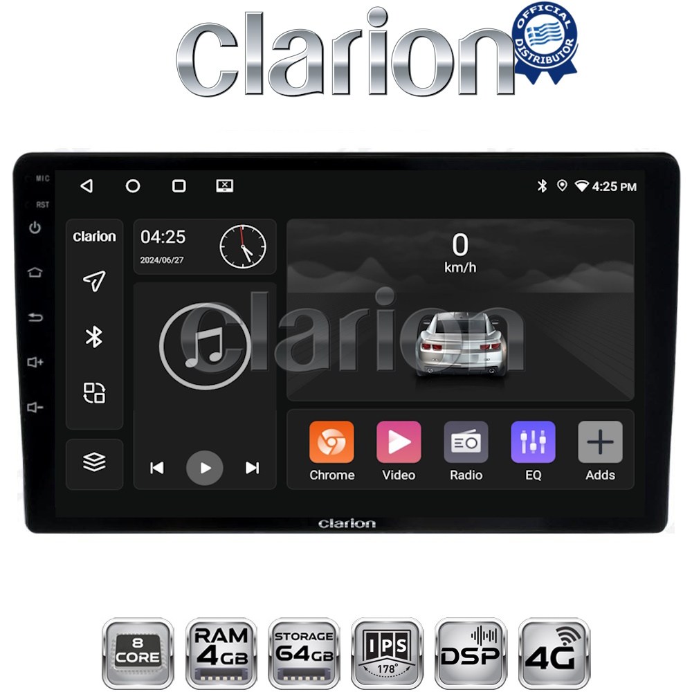 CLARION GL72157 Οθόνη OEM Multimedia Αυτοκινήτου για DACIA DUSTER 2013>2019  (CarPlay/AndroidAuto/BT/GPS/WIFI/GPRS)