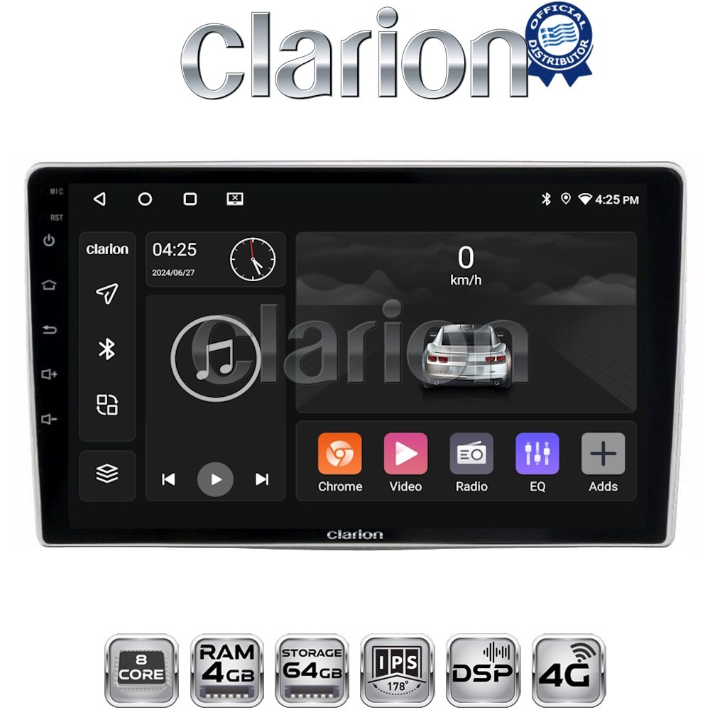 CLARION GL72160 Οθόνη OEM Multimedia Αυτοκινήτου για Alfa Romeo Mito 2008> (CarPlay/AndroidAuto/BT/GPS/WIFI/GPRS)