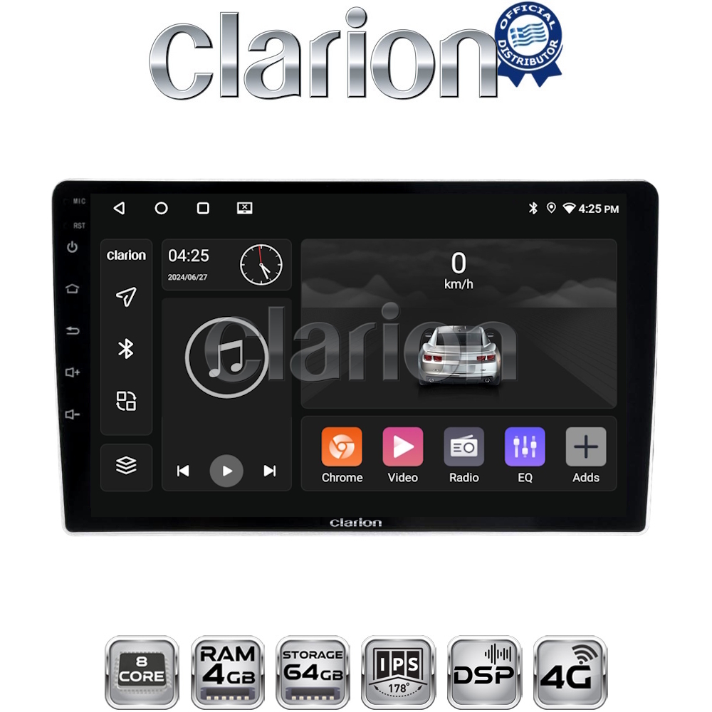 CLARION GL72200 Οθόνη OEM Multimedia Αυτοκινήτου για Nissan Navara 1998 > 2004 (CarPlay/AndroidAuto/BT/GPS/WIFI/GPRS)