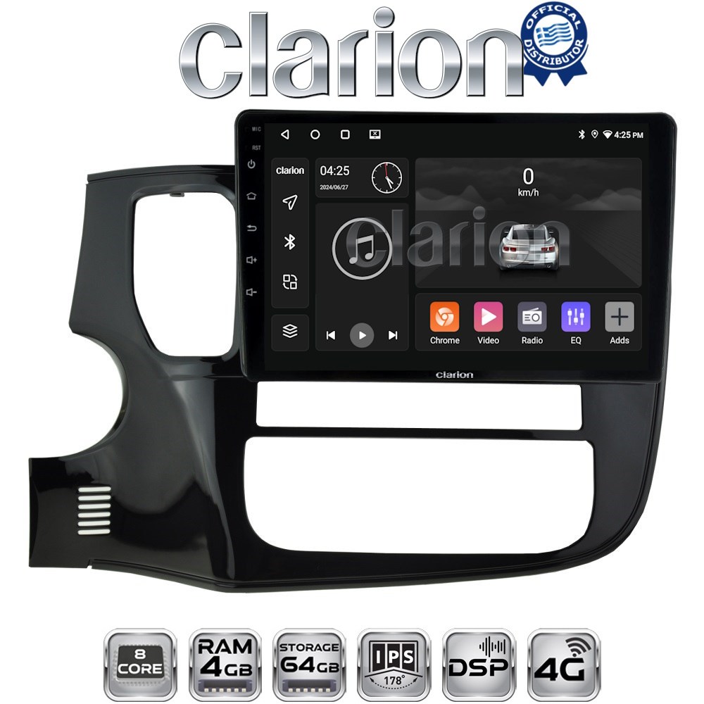 CLARION GL72231 Οθόνη OEM Multimedia Αυτοκινήτου για MITSUBISHI OUTLANDER  2013> (CarPlay/AndroidAuto/BT/GPS/WIFI/GPRS)