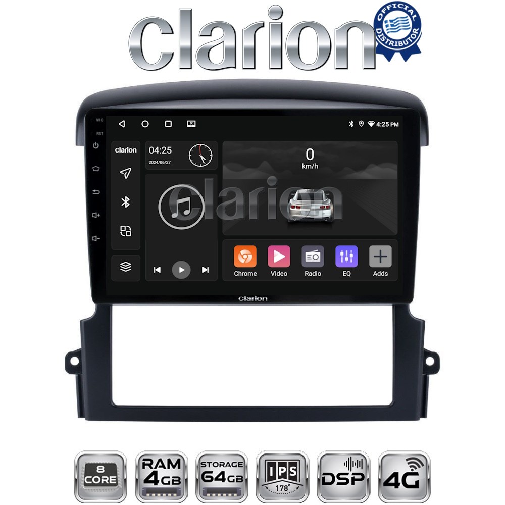 CLARION GL72303 Οθόνη OEM Multimedia Αυτοκινήτου για Kia Sorento 2006 > 2009 (CarPlay/AndroidAuto/BT/GPS/WIFI/GPRS)