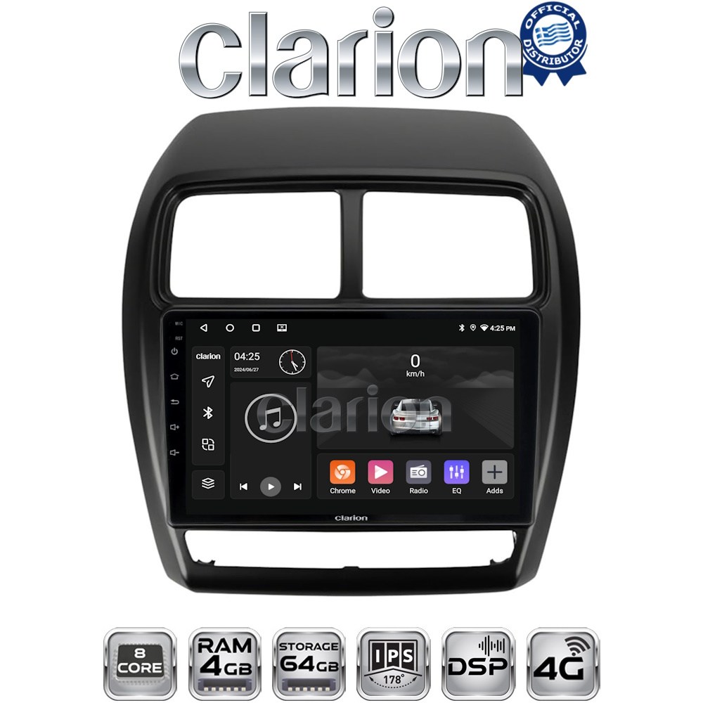 CLARION GL72318 Οθόνη OEM Multimedia Αυτοκινήτου για Mitsubishi ASX 2020 > 2023 (CarPlay/AndroidAuto/BT/GPS/WIFI/GPRS)
