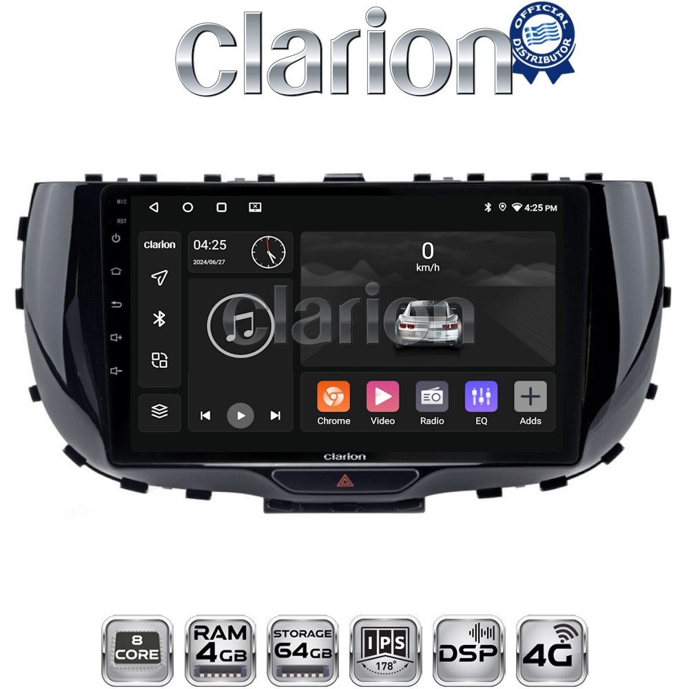 CLARION GL72322 Οθόνη OEM Multimedia Αυτοκινήτου για Kia Soul 2019 > (CarPlay/AndroidAuto/BT/GPS/WIFI/GPRS)