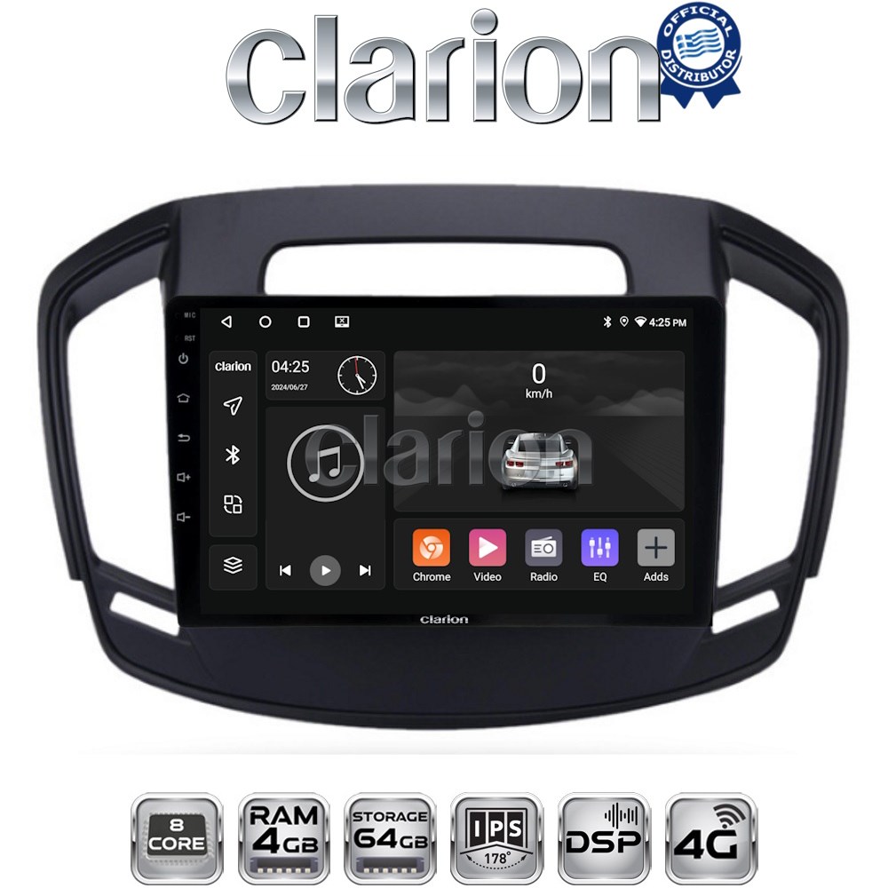 CLARION GL72338 Οθόνη OEM Multimedia Αυτοκινήτου για OPEL INSIGNIA  2014> (CarPlay/AndroidAuto/BT/GPS/WIFI/GPRS)