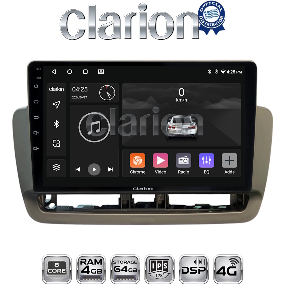 CLARION GL72346 Οθόνη OEM Multimedia Αυτοκινήτου για Seat Ibiza 2012 > 2015 (CarPlay/AndroidAuto/BT/GPS/WIFI/GPRS)