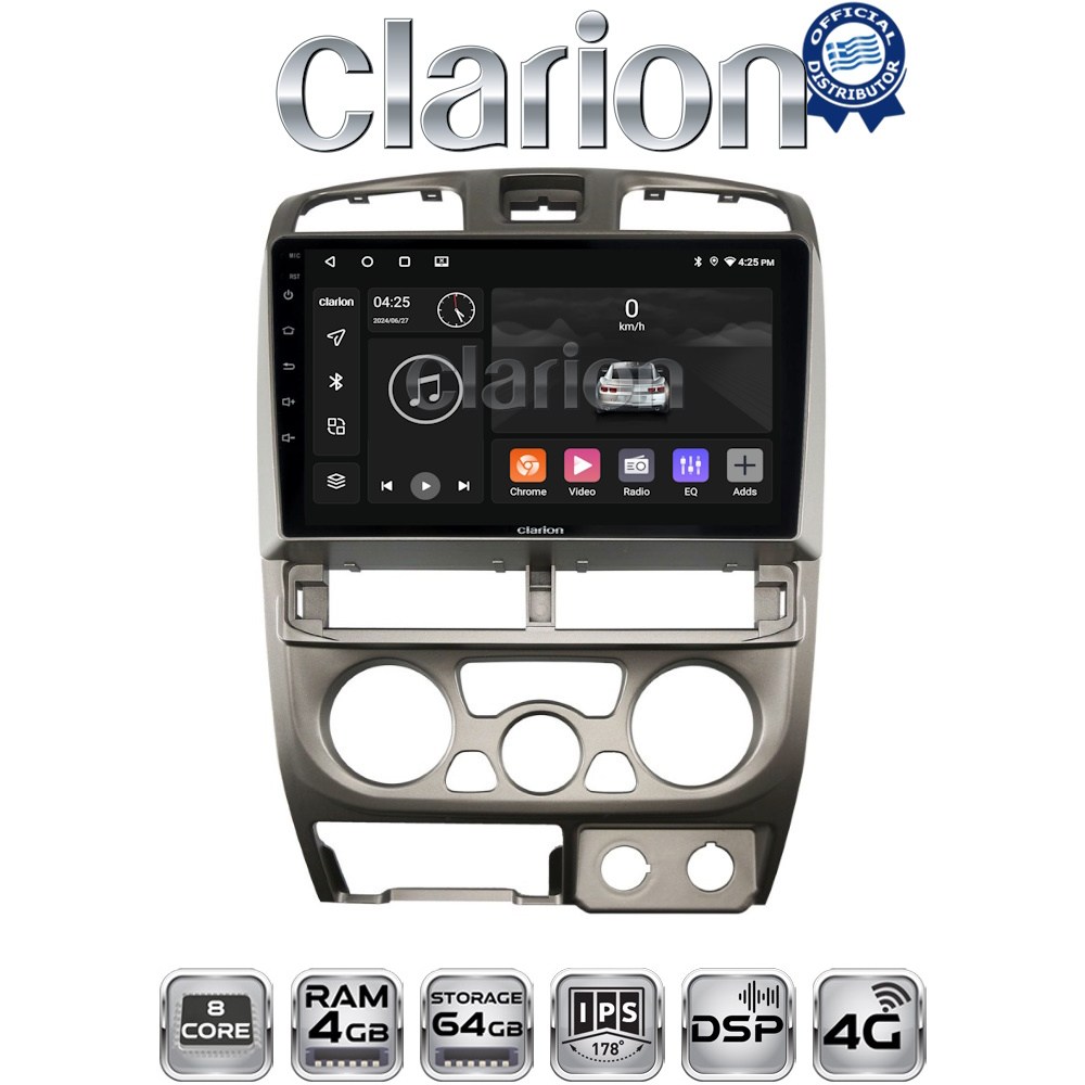 CLARION GL72426 Οθόνη OEM Multimedia Αυτοκινήτου για Isuzu D-Max 2002 > 2007 (CarPlay/AndroidAuto/BT/GPS/WIFI/GPRS)
