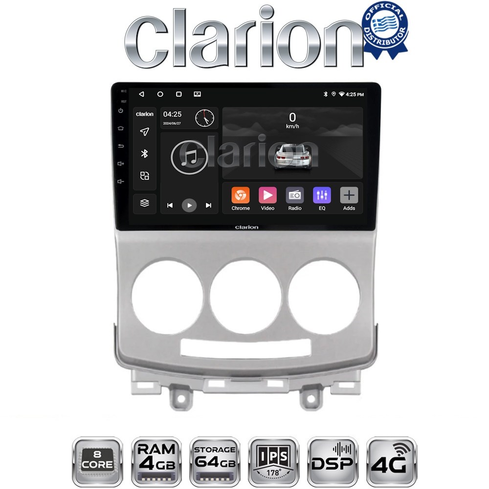 CLARION GL72439 Οθόνη OEM Multimedia Αυτοκινήτου για MAZDA 5 2004>2010 (CarPlay/AndroidAuto/BT/GPS/WIFI/GPRS)