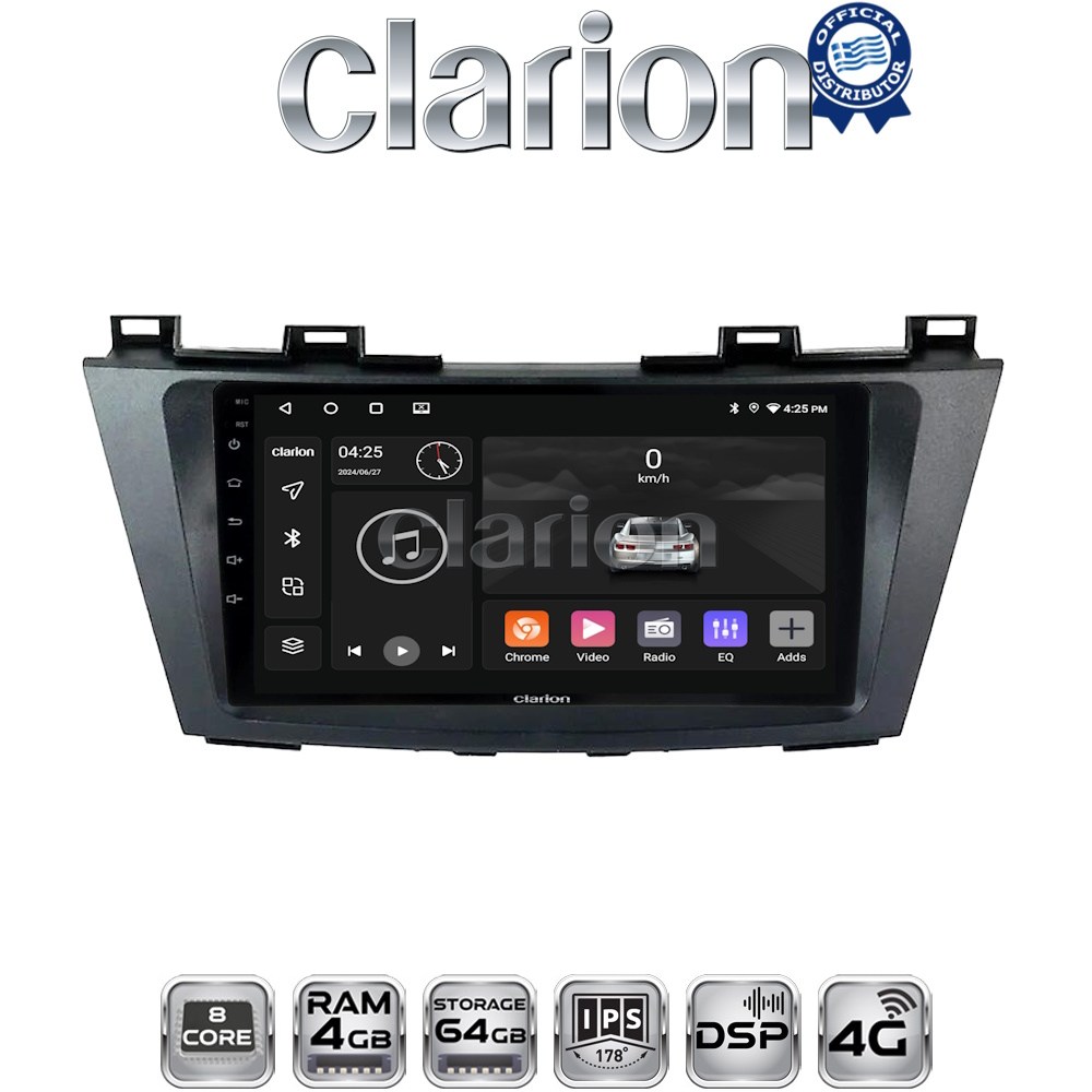 CLARION GL72440 Οθόνη OEM Multimedia Αυτοκινήτου για MAZDA 5 2011>   (CarPlay/AndroidAuto/BT/GPS/WIFI/GPRS)