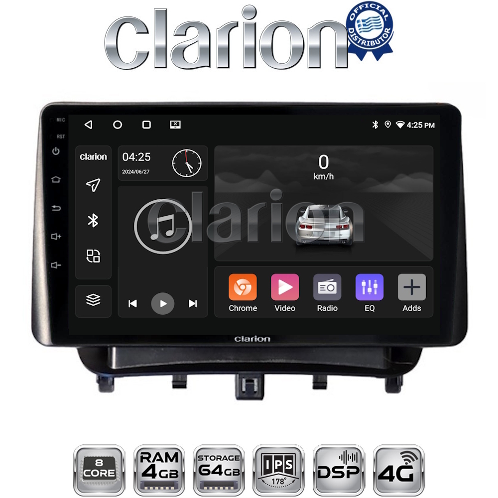 CLARION GL72453 Οθόνη OEM Multimedia Αυτοκινήτου για Ford Transit Courier 2014> (CarPlay/AndroidAuto/BT/GPS/WIFI/GPRS)