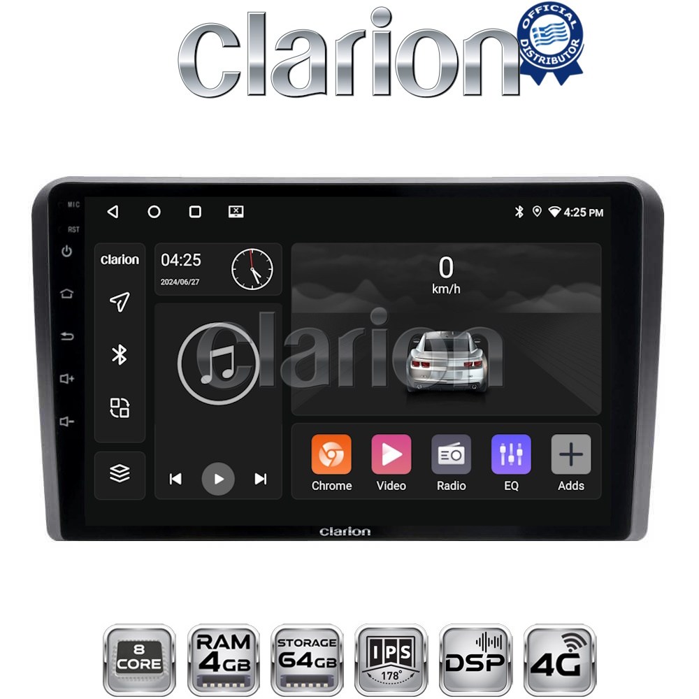 CLARION GL72480 Οθόνη OEM Multimedia Αυτοκινήτου για VW All (CarPlay/AndroidAuto/BT/GPS/WIFI/GPRS)