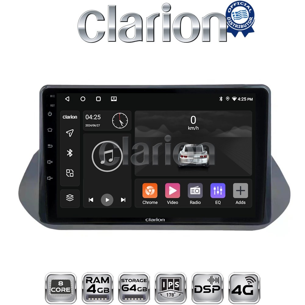 CLARION GL72483 Οθόνη OEM Multimedia Αυτοκινήτου για Nissan Qashqai 2021> (CarPlay/AndroidAuto/BT/GPS/WIFI/GPRS)