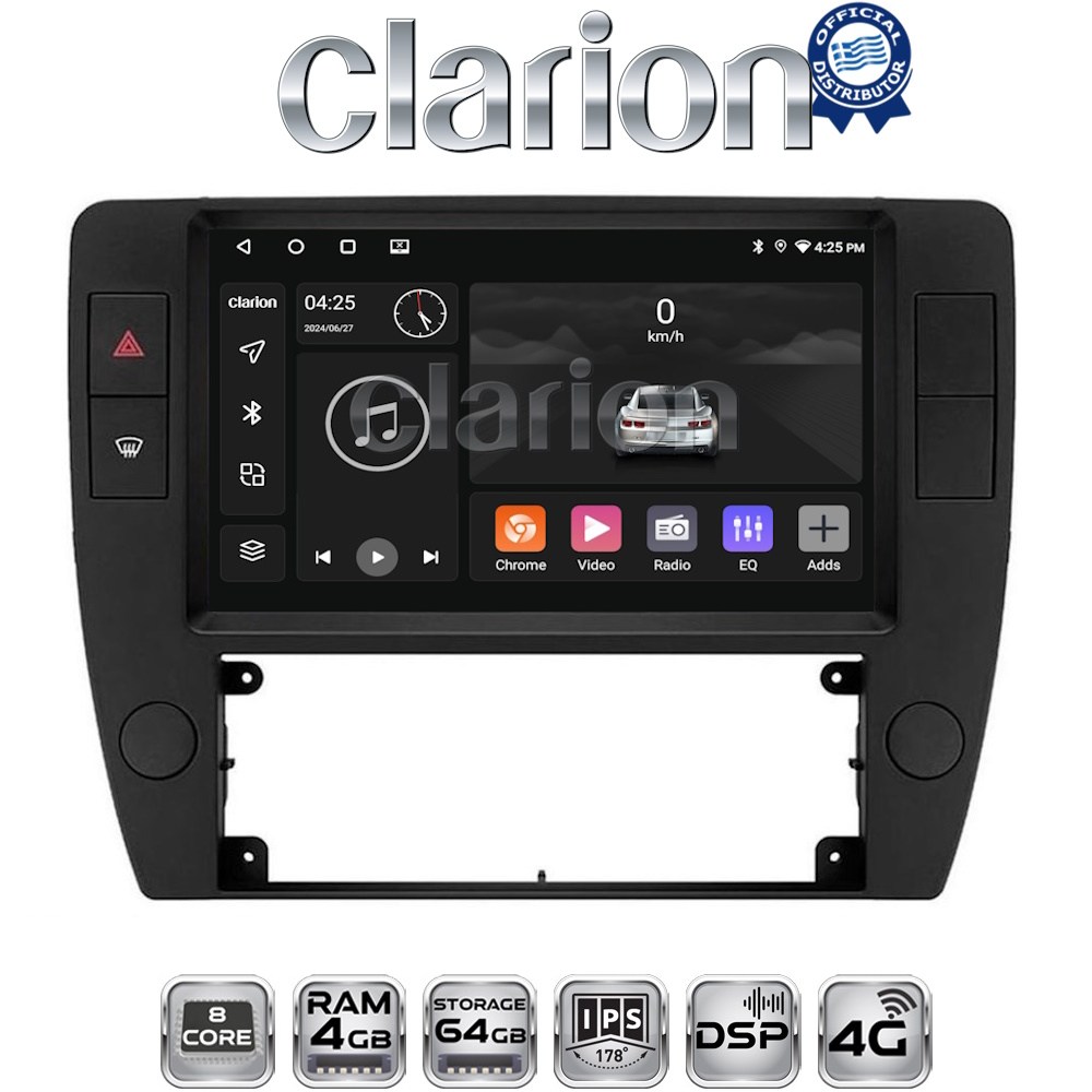 CLARION GL72501 Οθόνη OEM Multimedia Αυτοκινήτου για VW Passat 2000 > 2005 (CarPlay/AndroidAuto/BT/GPS/WIFI/GPRS)