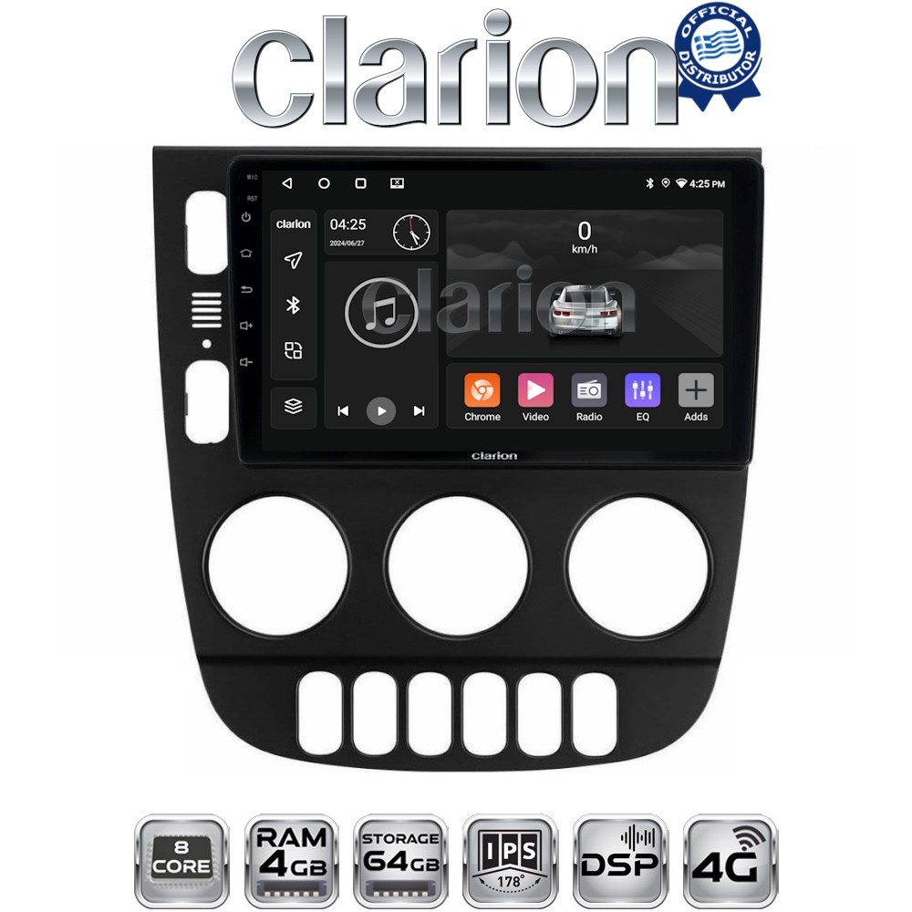 CLARION GL72505 Οθόνη OEM Multimedia Αυτοκινήτου για Mercedes ML 1998 > 2005 (CarPlay/AndroidAuto/BT/GPS/WIFI/GPRS)