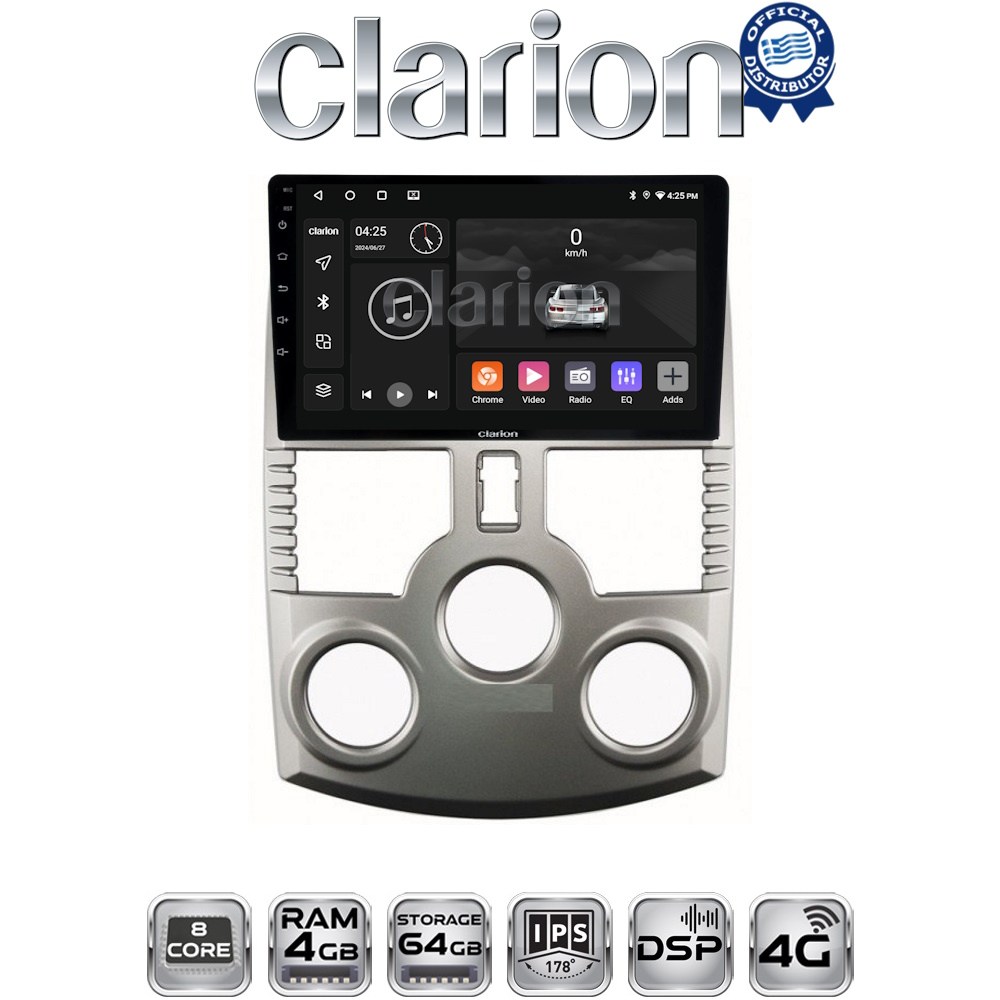 CLARION GL72520 Οθόνη OEM Multimedia Αυτοκινήτου για DAIHATSU TERIOS 2007> 2018 (CarPlay/AndroidAuto/BT/GPS/WIFI/GPRS)