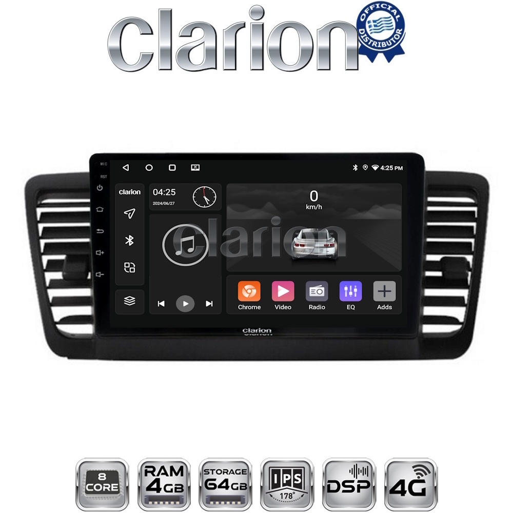 CLARION GL72525 Οθόνη OEM Multimedia Αυτοκινήτου για SUBARU LEGACY 2002> (CarPlay/AndroidAuto/BT/GPS/WIFI/GPRS)