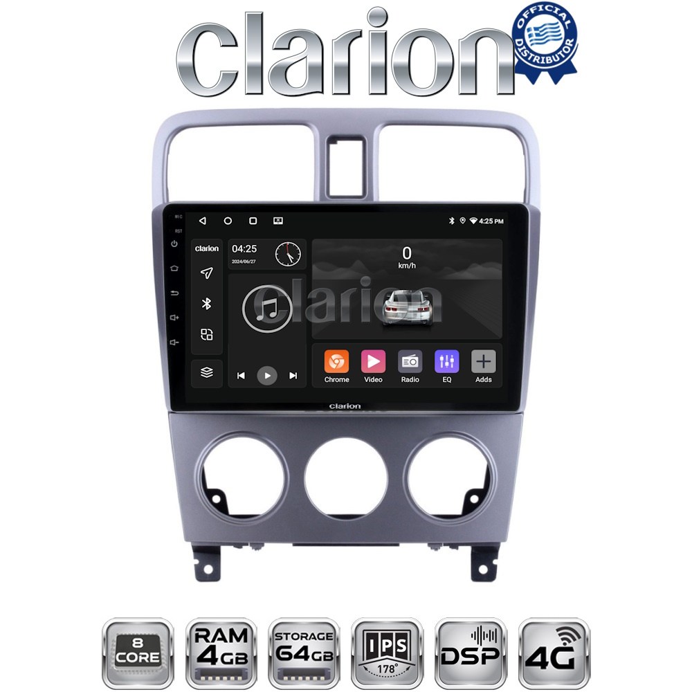 CLARION GL72526 Οθόνη OEM Multimedia Αυτοκινήτου για SUBARU FORESTER 2002>2007 (CarPlay/AndroidAuto/BT/GPS/WIFI/GPRS)