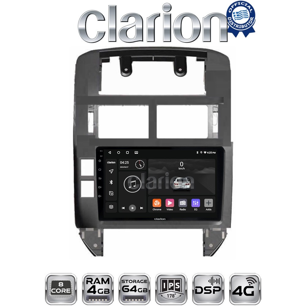 CLARION GL72582 Οθόνη OEM Multimedia Αυτοκινήτου για VW POLO 2002>2010 (CarPlay/AndroidAuto/BT/GPS/WIFI/GPRS)