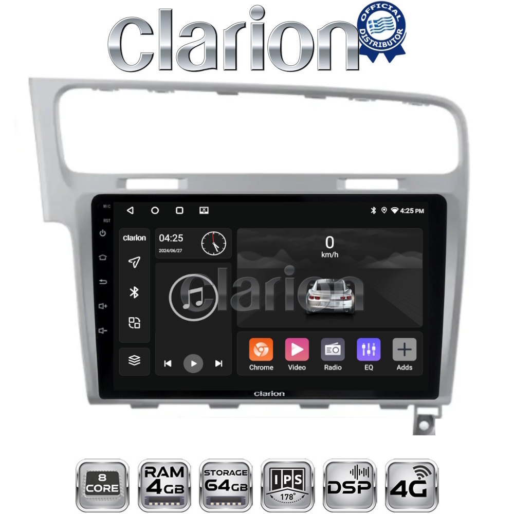 CLARION GL72591S Οθόνη OEM Multimedia Αυτοκινήτου για 0 (CarPlay/AndroidAuto/BT/GPS/WIFI/GPRS)