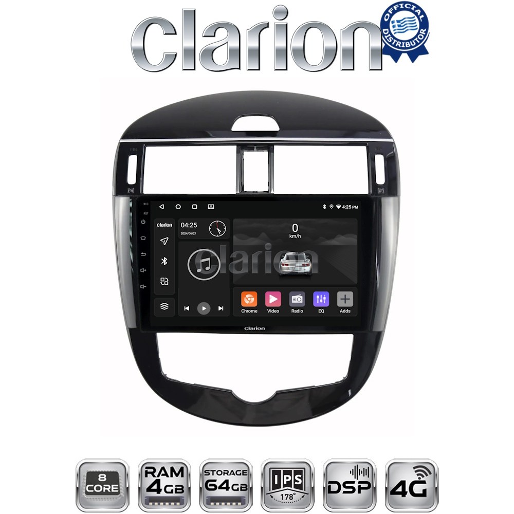 CLARION GL72648 Οθόνη OEM Multimedia Αυτοκινήτου για Nissan Pulsar 2015> (CarPlay/AndroidAuto/BT/GPS/WIFI/GPRS)