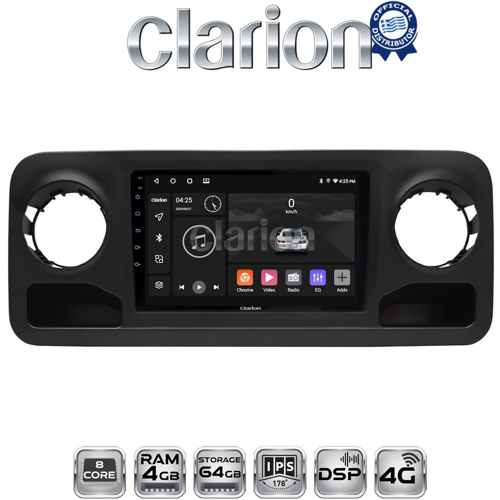 CLARION GL72670 Οθόνη OEM Multimedia Αυτοκινήτου για Mercedes Sprinter 2019 > (CarPlay/AndroidAuto/BT/GPS/WIFI/GPRS)