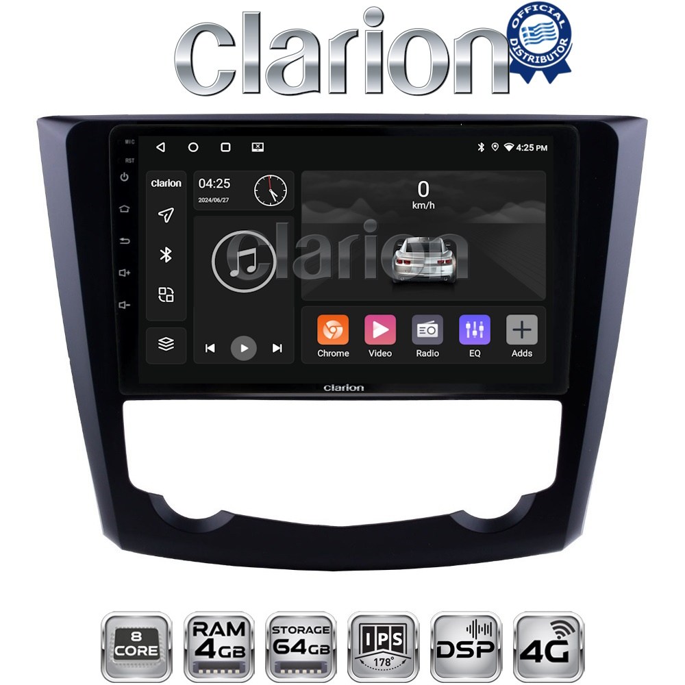CLARION GL72688 Οθόνη OEM Multimedia Αυτοκινήτου για RENAULT KADJAR 2015>   (CarPlay/AndroidAuto/BT/GPS/WIFI/GPRS)